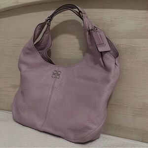 Coach Lavender Leather Shoulder Women's Bag